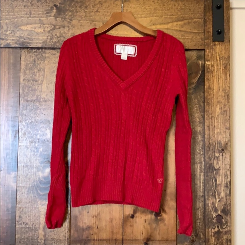 Cable knit sweater